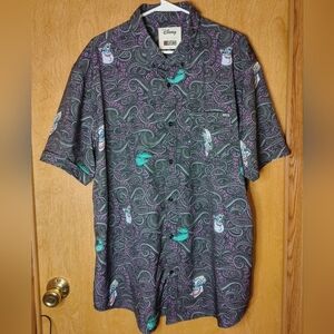 Disney The Little Mermaid Short-Sleeve Button-Down Featuring Ursula Pattern 2XL